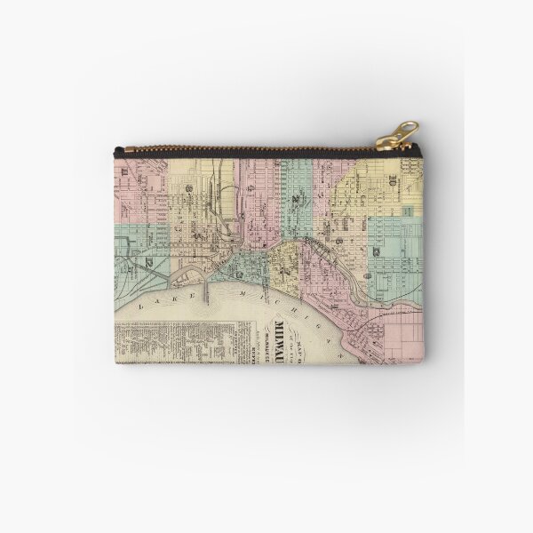 Item preview, Vintage Map of Milwaukee Wisconsin (1878) designed and sold by BravuraMedia.