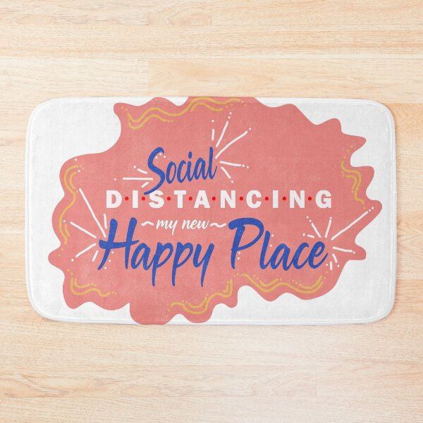 Item preview, Social Distancing my new Happy Place _ Coral Cloud  designed and sold by Linda Sholberg.