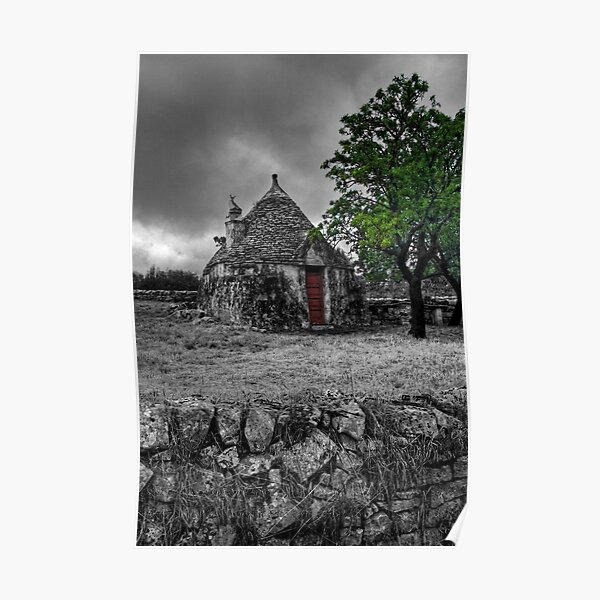 The Red Door Trulli House, Puglia Italy Poster