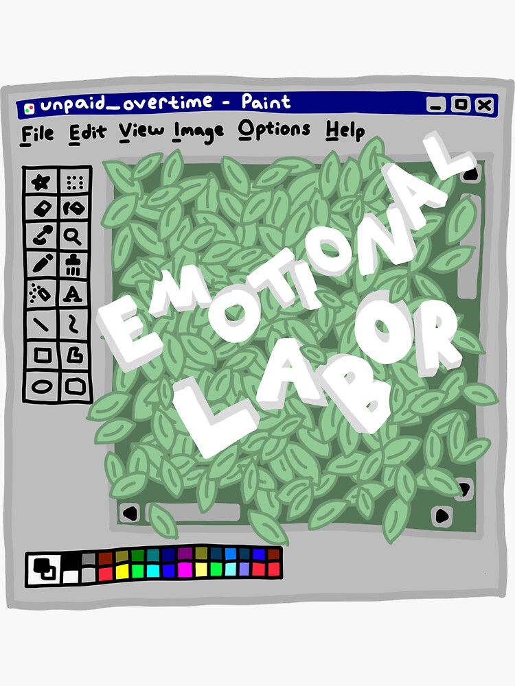emotional labor by literallysofie