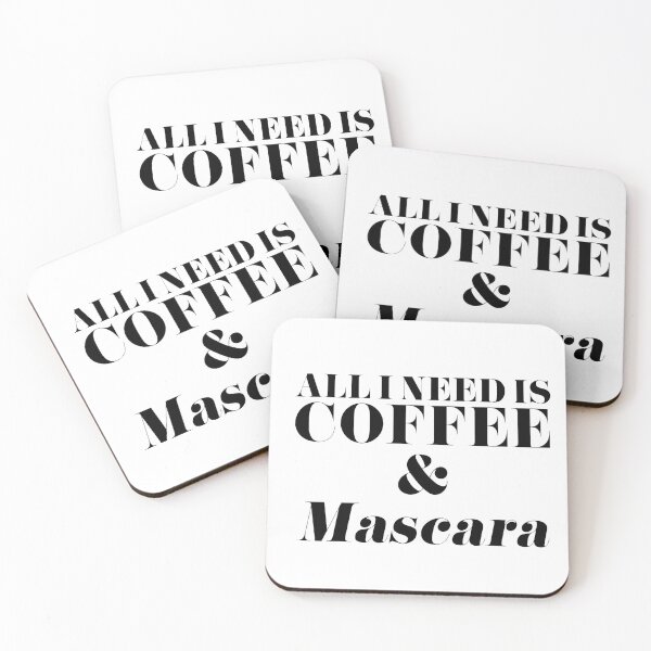 Item preview, All I Need is Coffee and Mascara  designed and sold by tshirtstylist.