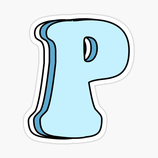 Letter P Sticker – Moon Light Sticker Co.