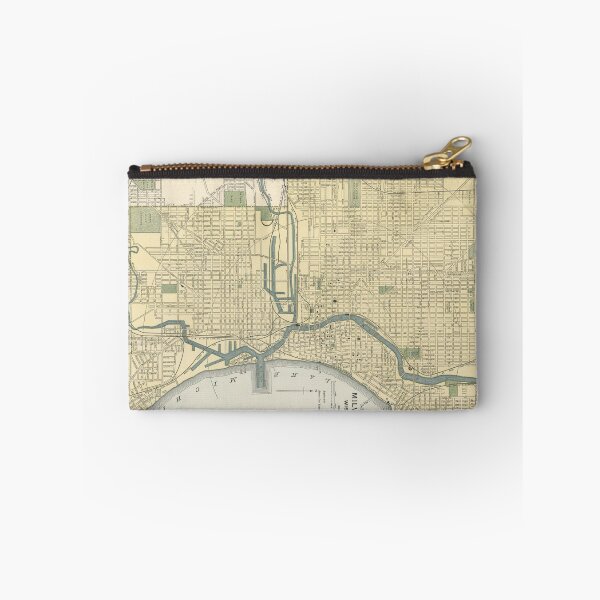 Item preview, Vintage Map of Milwaukee Wisconsin (1891) designed and sold by BravuraMedia.
