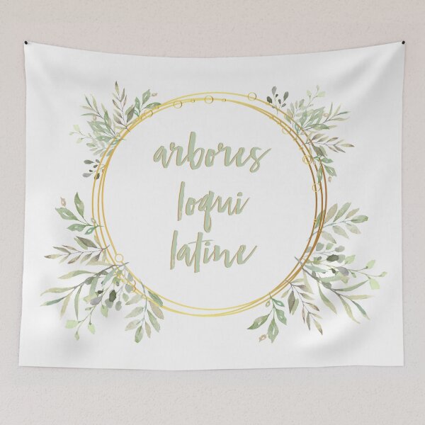 Item preview, the trees speak latin designed and sold by lovely-lyrics.