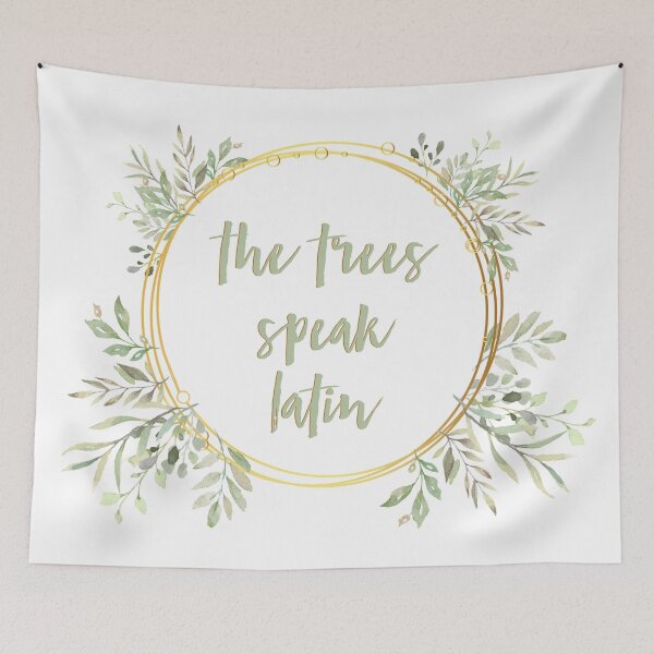 Item preview, the trees speak latin designed and sold by lovely-lyrics.