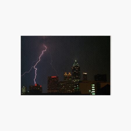 Atlanta Summertime Light Show Art Board Print