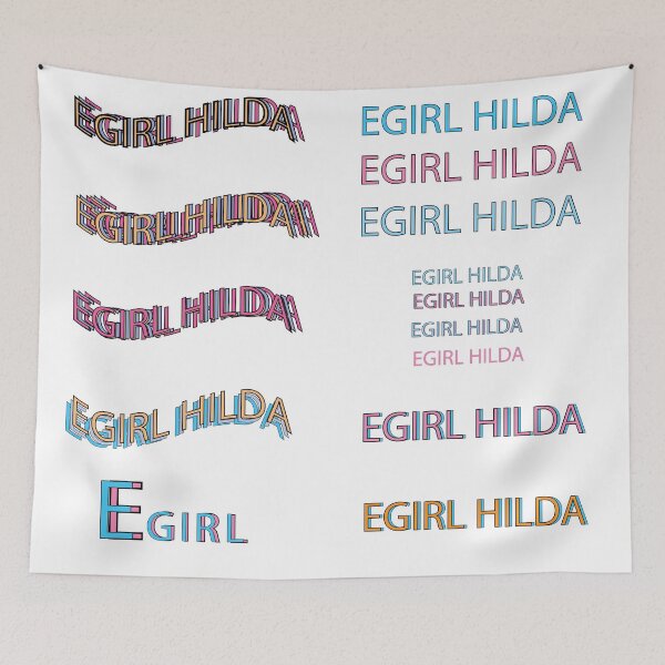 Item preview, EGIRL Hilda Wavy and Straight 2020 Sticker Pack designed and sold by Mark Stansberry.
