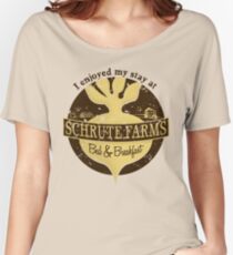 I enjoyed my stay at Schrute Farms (Brown) Women's Relaxed Fit T-Shirt