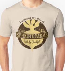 I enjoyed my stay at Schrute Farms (Brown) Unisex T-Shirt