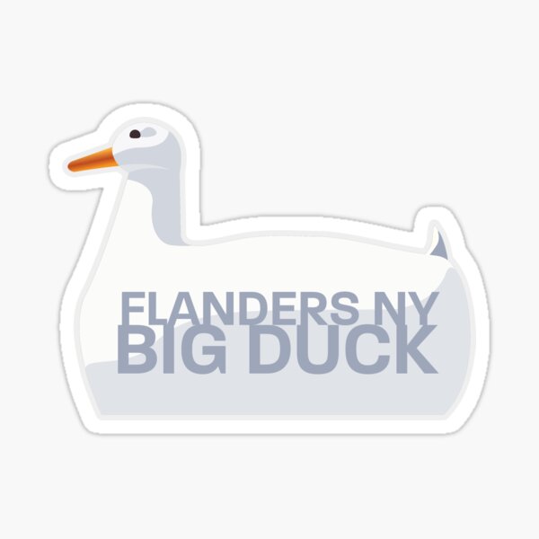 the Flanders BIG DUCK Sticker