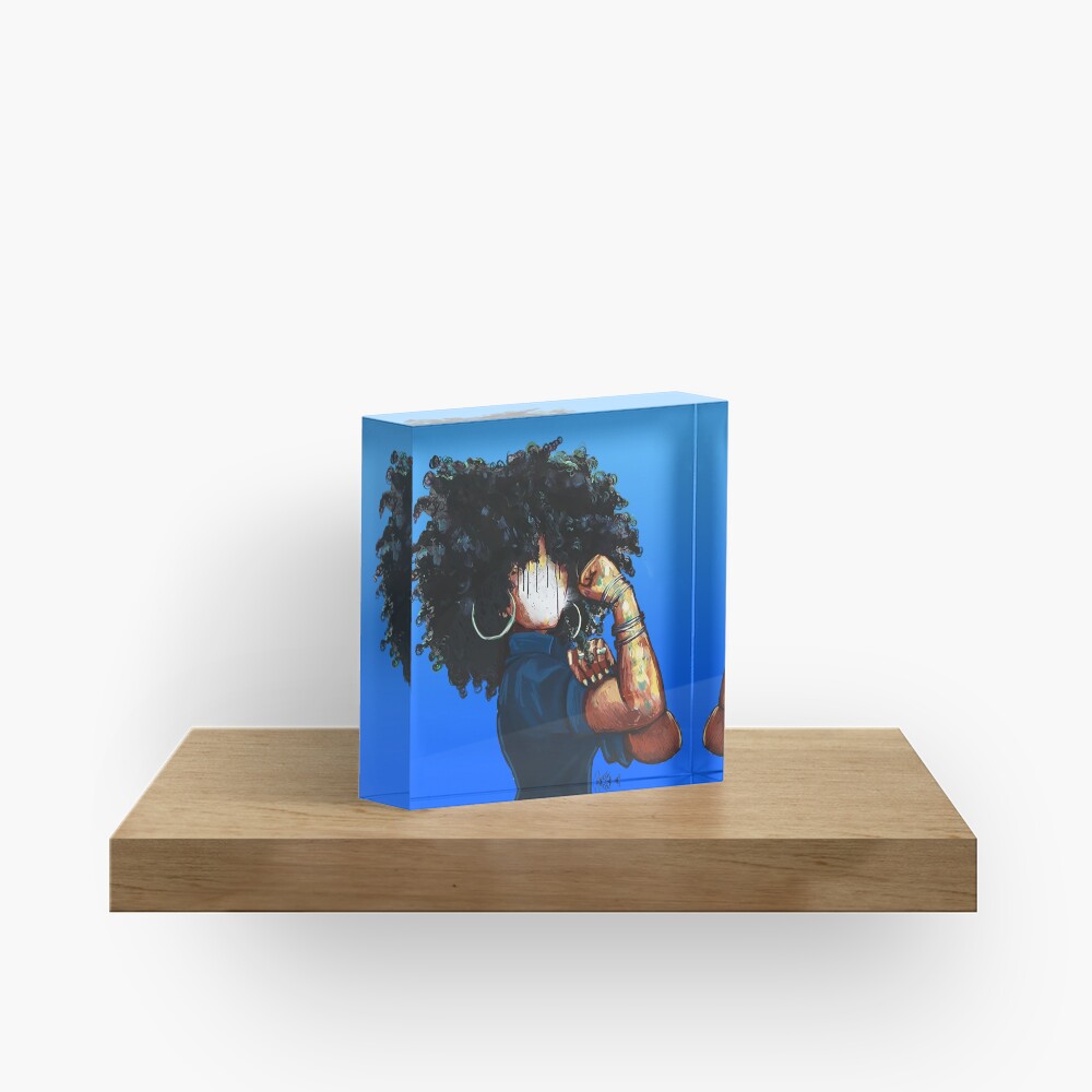 Naturally the Riveter BLUE Acrylic Block