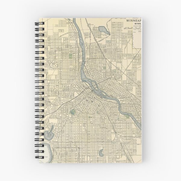 Item preview, Vintage Map of Minneapolis MN (1891) designed and sold by BravuraMedia.