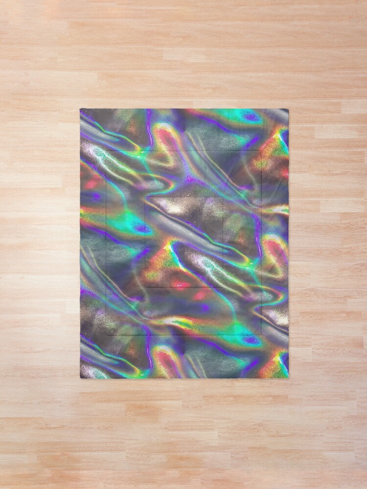 Alternate view of holographic print Comforter