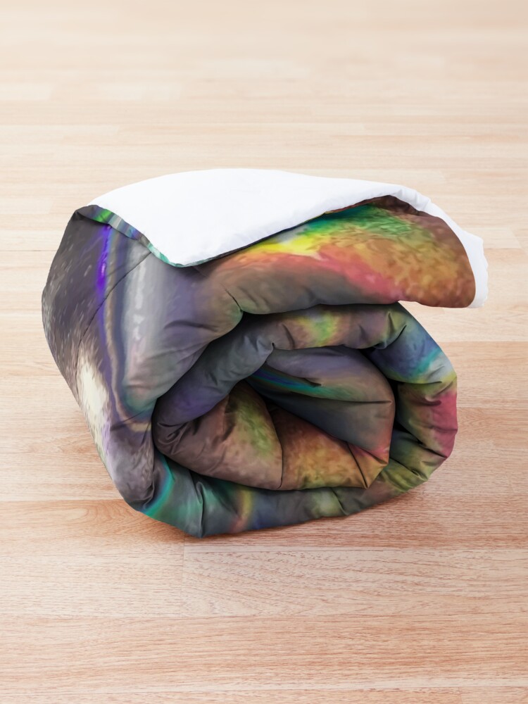 Alternate view of holographic print Comforter