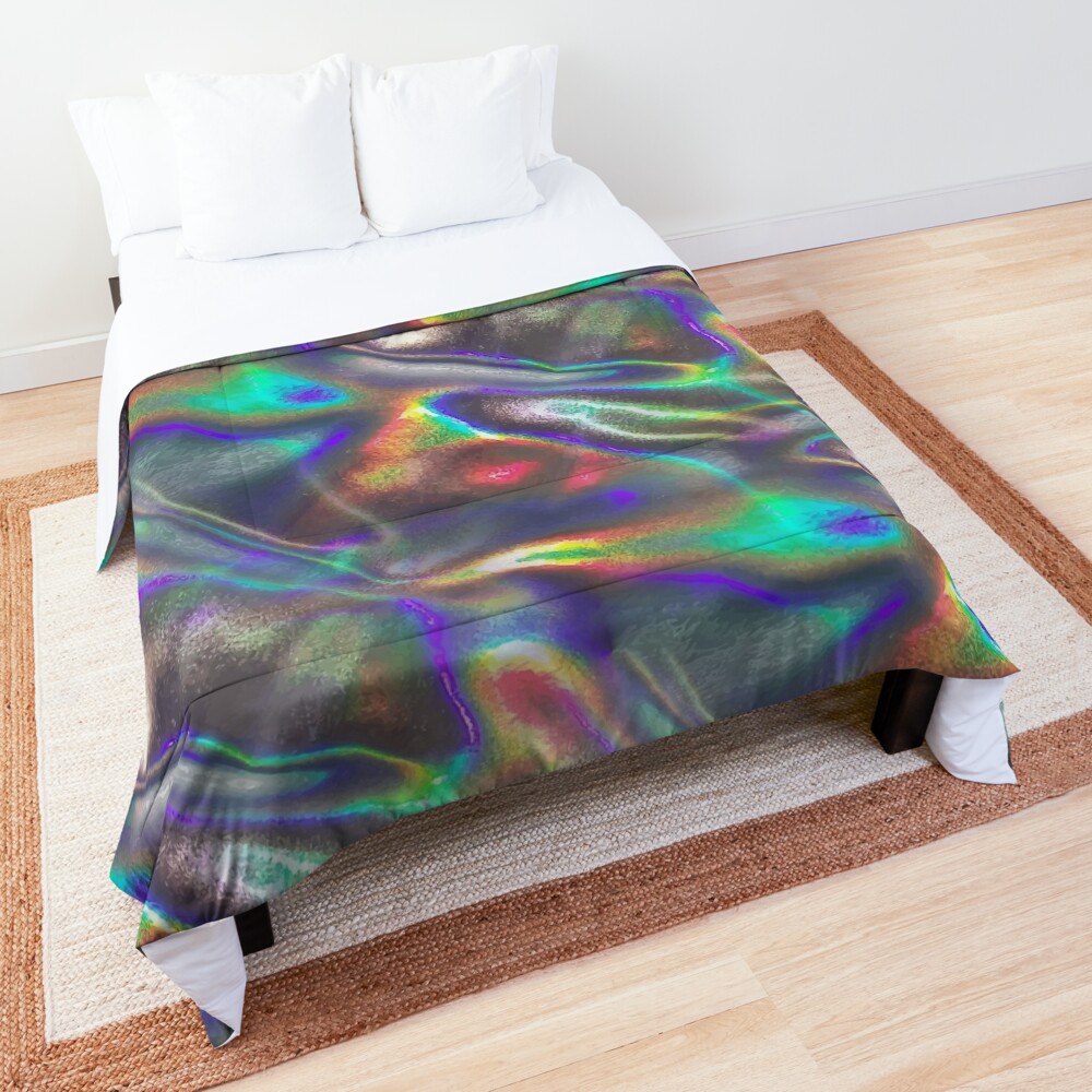 holographic print Comforter