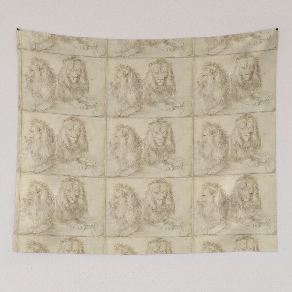 Item preview, Two Seated Lions by Albrecht Dürer  designed and sold by Amanda1775.