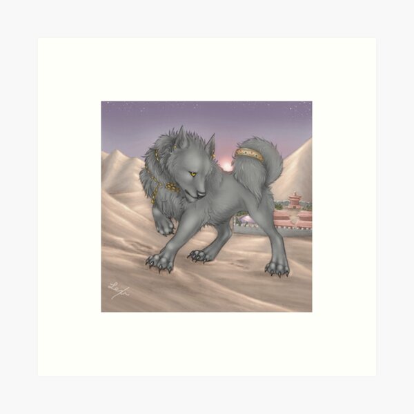 Shadow on the Dunes Art Print