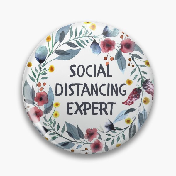 Social Distancing Expert Pin