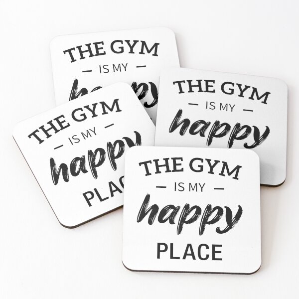 Item preview, Fitness Quote. Workout Quote. The gym is my happy place. designed and sold by Happy-Donut.