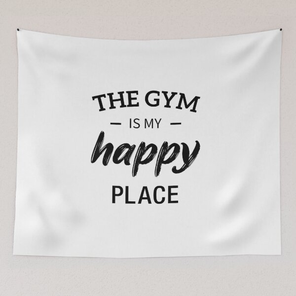 Item preview, Fitness Quote. Workout Quote. The gym is my happy place. designed and sold by Happy-Donut.