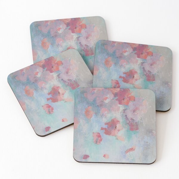 Item preview, Abstract Soft Floating Flowers palette Knife Textured Painting designed and sold by Chris Hobel.