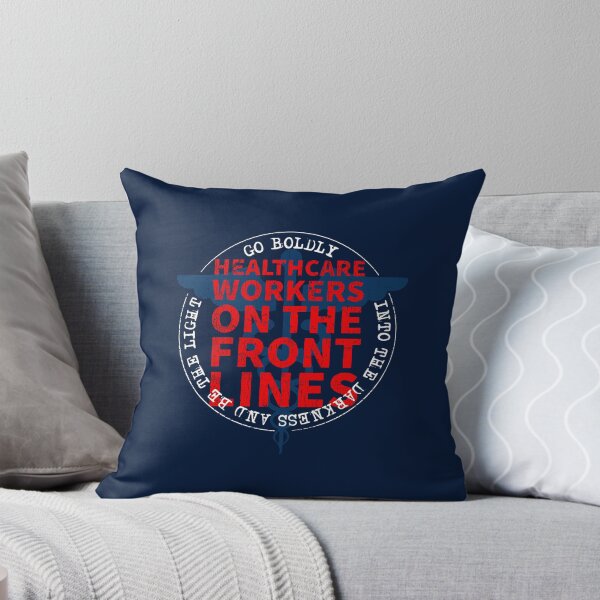 Item preview, Healthcare Workers On The Front Lines Go Boldly Into The Darkness And Be The Light COVID 19 DISTRESSED VERSION designed and sold by Dan Brady.