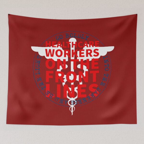 Item preview, Healthcare Workers On The Front Lines Go Boldly Into The Darkness And Be The Light COVID 19  designed and sold by Dan Brady.