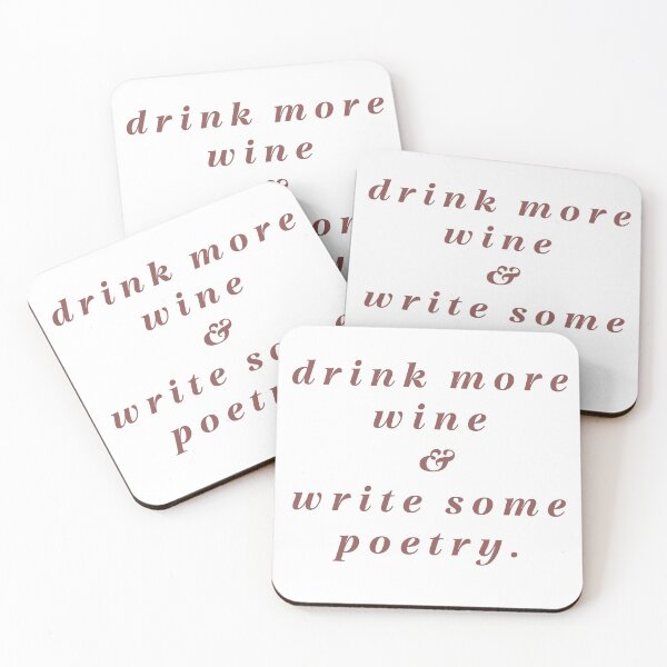 Item preview, drink more wine and write some poetry designed and sold by tequilastickers.