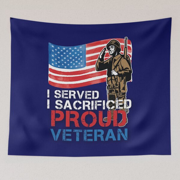 Item preview, I SERVED I SACRIFICED - PROUD VETERAN designed and sold by creativeliberty.