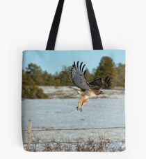 Coming Down For a Landing Tote Bag