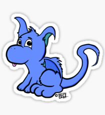 Cute Blue Dragon Sticker