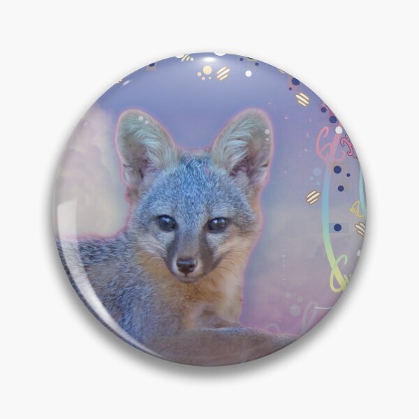 Item preview, Gray Fox in the Clouds designed and sold by vanillakirsty.