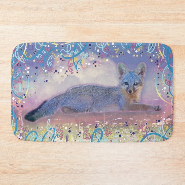 Item preview, Gray Fox in the Clouds designed and sold by vanillakirsty.
