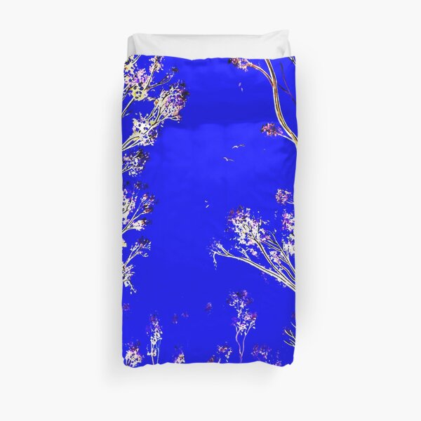 Silver Trees Duvet Cover