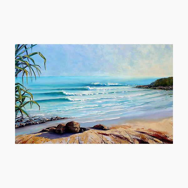 Vista previa del artículo con la obra «Noosa National Park Beach Break Pintura», diseñado y vendido por Chris Hobel.