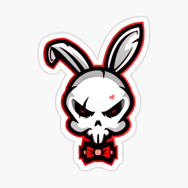 Bad Bunny Logo Sticker For Sale By Bedbunny Redbubble 