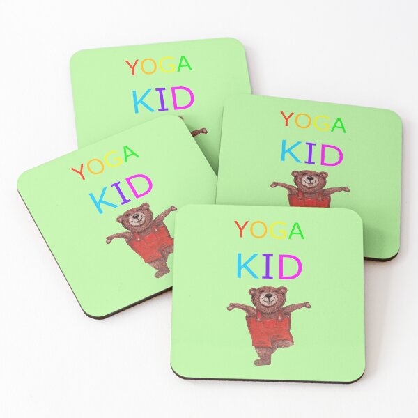 Item preview, I am a Yoga Kid.  Yoga Bear in Tree Pose designed and sold by MonicaArtist.