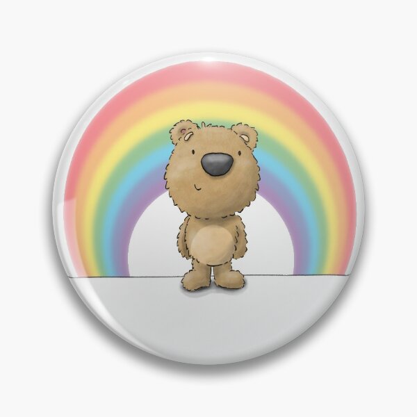 little bear and rainbow Pin