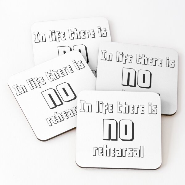 Item preview, In life there is no rehearsal designed and sold by Hilbert72.