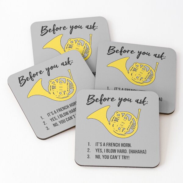 Item preview, FRENCH HORN - Before you ask... - funny F Horn gift designed and sold by HEJAshirts.