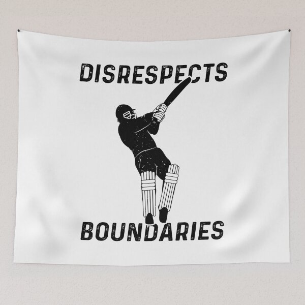 Item preview, Cricket Batsman Disrespects Boundaries by Cricket Fan Gifts designed and sold by oberdoofus.