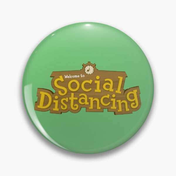 Animal Crossing: Social Distancing Pin