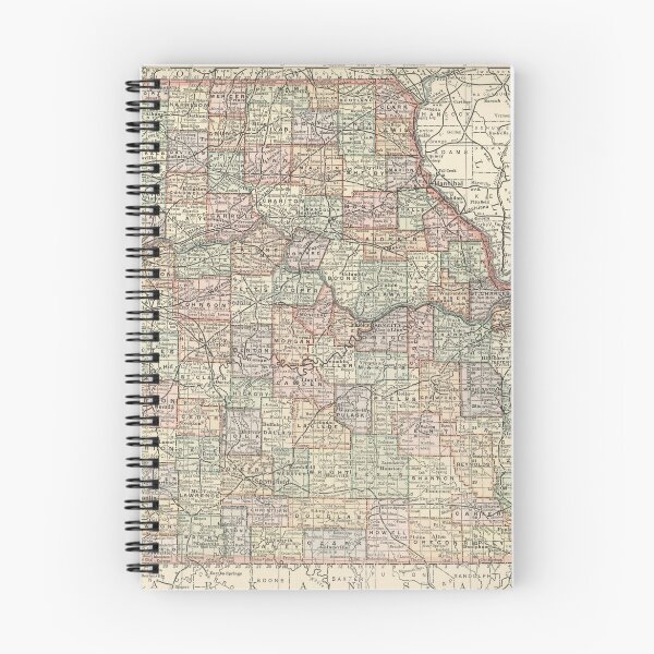 Item preview, Vintage Map of Missouri (1891) designed and sold by BravuraMedia.
