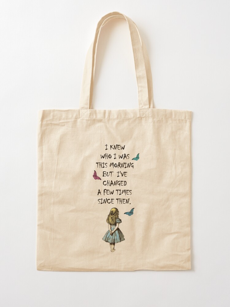 Alice In Wonderland Quote Tote Bag for Sale by maryedenoa