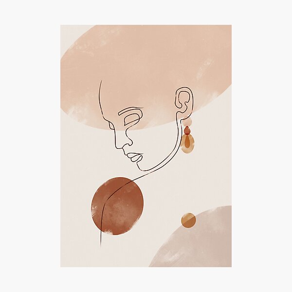 Abstract Face Woman Photographic Print