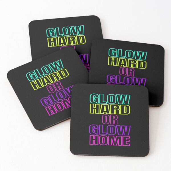 Item preview, Glow Hard Or Glow Home Glow Birthday Party print designed and sold by RedmonsDesigns.