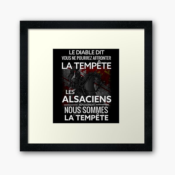 Alsace et tempête Impression encadrée