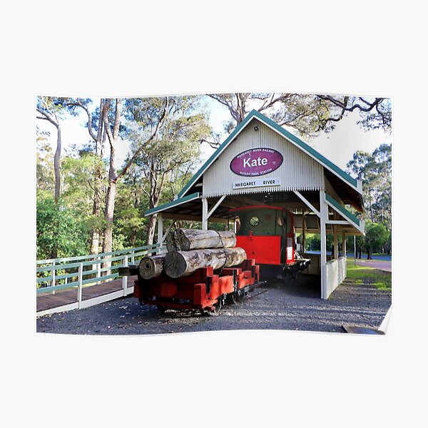 Timber train, Kate, Margaret River, Western Australia Poster