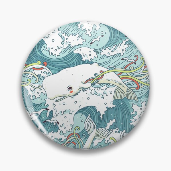 Item preview, Whales and Waves Pattern designed and sold by freeminds.