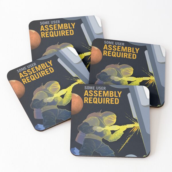 Item preview, ASSEMBLY REQUIRED to Build Our Future on Mars and its Moons NASA Space Recruitment Program designed and sold by retroposters.